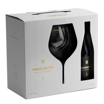 Fourchette Geschenkverpakking 4x30CL met 1 Glas
